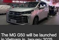The MG G50 will be launched in Vietnam in January 2025