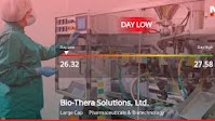 Bio-Thera Solutions Hits Day Low of CNY 26.32 Amid Price Pressure