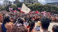 42,000 crowd New Zealand's Parliament grounds in support of Māori rights