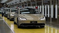 Dayun’s Yuanhang Y6 EV sedan rolls off the production line. Nio ET7 rival