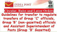 Guidelines to regulate transfer under Rule 38 in Department of Posts - Instructions on timely assessment of vacancies