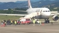Flights suspended after man is sucked into plane engine on runway