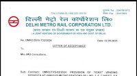 JMD Consultants receives LoA for Ticket Vending Services contract | Tap to know more | Inshorts