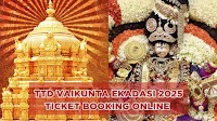 Open now! TTD Vaikuntha Ekadasi 2025 tickets book online for Lord Venkateswara special darshan at tirumala.org