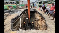 Workers race against the clock to fix OMR cave-in