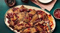 Smoked Brisket with Coffee Beer Mop Sauce and Zinfandel Barbecue Sauce
