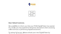 Advisory On Phishing Scams Involving Impersonation Of POSB
