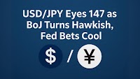 USD/JPY Climbs Toward 147 as BoJ Hawkish Tone and Fed Rate Bets Diverge