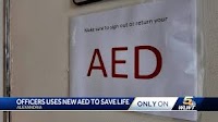 Northern Kentucky police officer jumps into action to save man with new AED