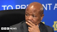 Senzo Mchunu: Cyril Ramaphosa suspends South African police minister over crime syndicate allegations