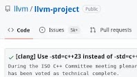 LLVM Clang Now Exposes -std=c++23 Rather Than -std=c++2b