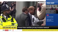 Prince Harry settles court case with The Sun's publisher