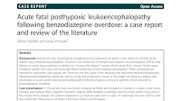 (PDF) Acute fatal posthypoxic leukoencephalopathy following benzodiazepine overdose: A case report and review of the literature