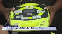 Fire crews unveil public AED in DC
