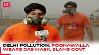 'Delhi has become gas chamber', BJP’s Shehzad Poonawalla wears gas mask, slams govt