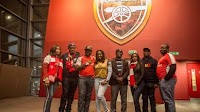 Seven MTN customers watch Arsenal live in London