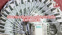 5 tax-free income options in India | EXPLAINED