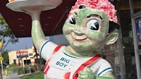 Mangled Bob’s Big Boy statue in Downey gets Halloween makeover