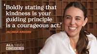 Jacinda Ardern reflects on a career focused on the power of kindness