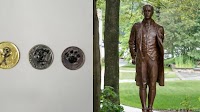 CIA Shares Photo Of Malaysian Coins Left At Statue Of American Spy