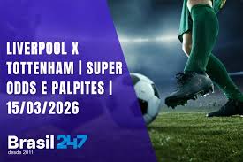 Liverpool x Tottenham - Super Odds e Palpites do Futebol - 15/03/2026