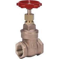 Gate Valve: Non-Rising Stem, 2" Pipe, Threaded (NPT), Bronze ...