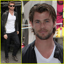 Chris Hemsworth Thunders Into New York City. Chris Hemsworth Thunders Into New York City. Chris Hemsworth visits the Big Apple in a leather biker jacket on ... - chris-hemsworth-thunder-nyc