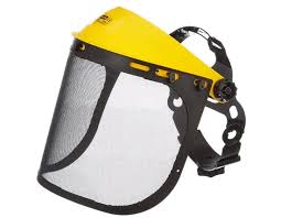 Mesh Visor Yellow Helmet Impact Resistant PC Safety Work ...