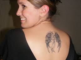 The dainty angel wings with a slight twinkle look absolutely feminine. my soul 50 Hair Raising Feminine Tattoos - my-soul
