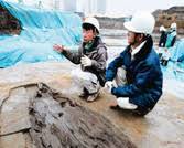 visitors exploring the reconstructed houses at Haranotsuji Iseki archaeological site, giving a sense of life in the Yayoi period.の画像