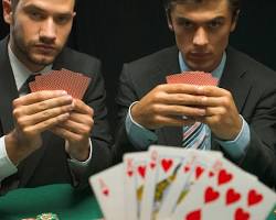 person playing poker