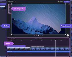 Clipchamp タイムラインの画像
