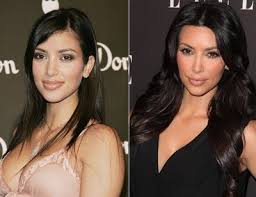 Résultat de recherche d'images pour "who is kim kardashian before and after"