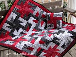 Image result for red and black quilts