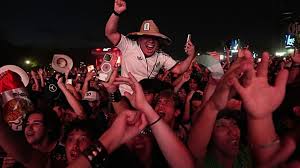 Celebrations as Mexico becomes first nation to reach World Cup knockout stage