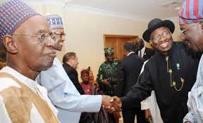 Muhammadu Buhari; President Goodluck Jonathan and former Head of Interim National Government, Chief Ernest Shonekan, at the Centenary Dinner and ... - jonathan-CENTENARY