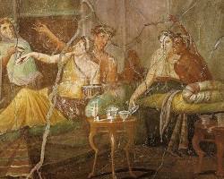 Image of Roman wine making ancient Rome