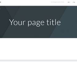 Image of Google Sites editor
