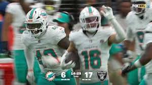 Miami Dolphins safety Michael Taaffe grabs INT vs. Las Vegas Raiders quarterback Kirk Cousins to start second half - NFL.com