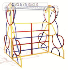 Thang leo cầu trượt thỏ sắt, cầu trượt xích đu ngoài trời, khu vui chơi liên hoàn tại 126 HQV