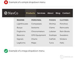 Image of Website Navigation Menu