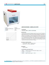 ABRASION BOX ISOVISION - ABRALUX ASTM
