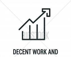 Εικόνα Decent Work and Economic Growth SDG icon