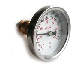 Amazon.com: Pasco 1449 Dial Thermometer with Brass Well with ...
