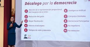 La Presidenta presenta “Decálogo por la Democracia”, síntesis de la Reforma Electoral