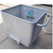 304 Stainless Steel Meat Bin - 200L Movable Sausage Cart