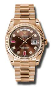 Rolex Watches - Day-Date President Pink Gold - Fluted Bezel - President - Style - 118235chodrp