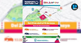 Refuerzan transporte para Feria de Puebla 2026 con rutas nocturnas