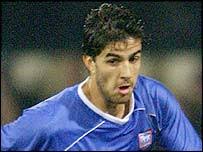 Ipswich striker Pablo Counago scored twice - _39026483_counago203