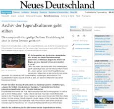 In der Zeitung Neues Deutschland führte Redakteur Martin Kröger ein sehr ...